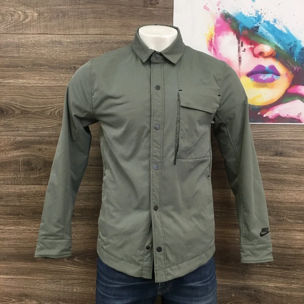 Nike NSW Air Swoosh Insulated Jacket AR3225 351‎ Green Men's Size S